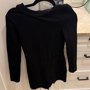 superdown black romper with open back